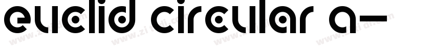 Euclid Circular A字体转换